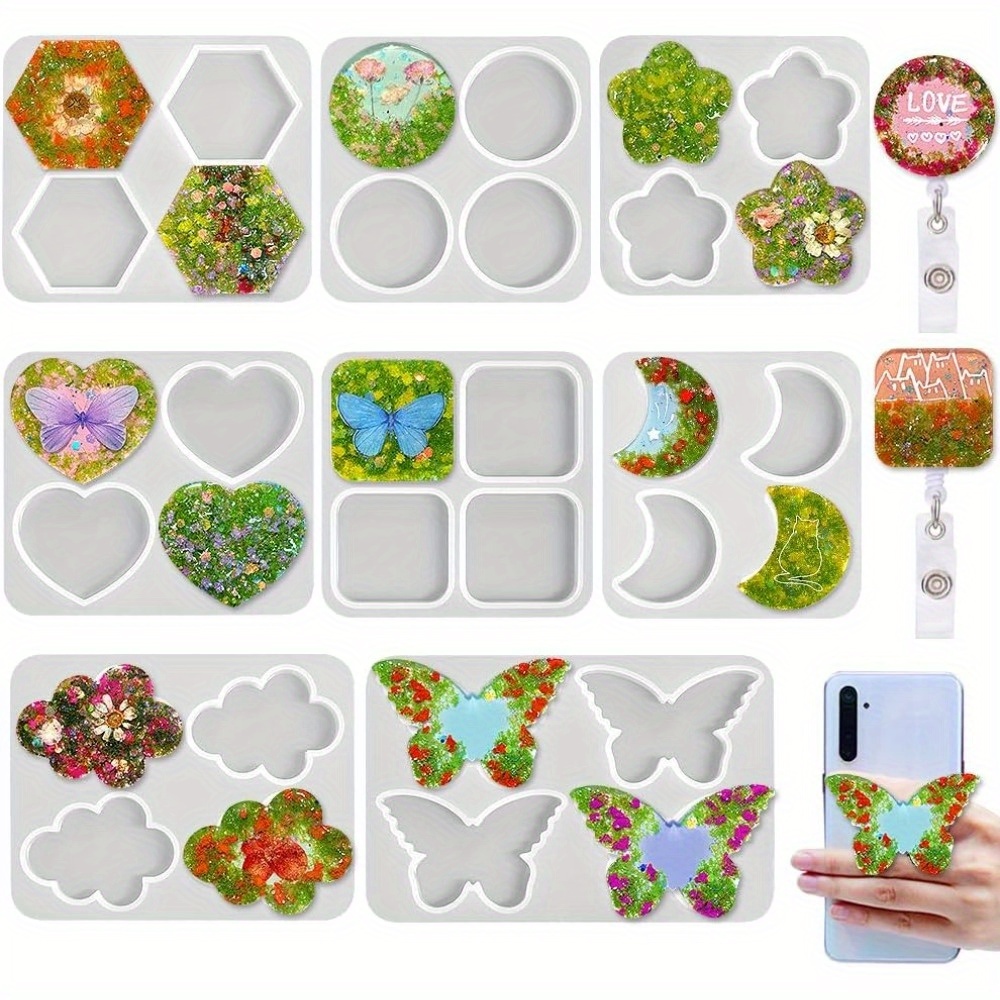 Resin Art Name - Multi-Shape DIY Resin Silicone Mold Suitable