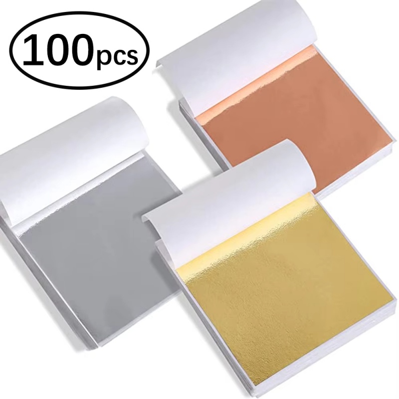 Resin Art Gift For Birthday - 100pcs Imitation Gold Sliver Copper Foil