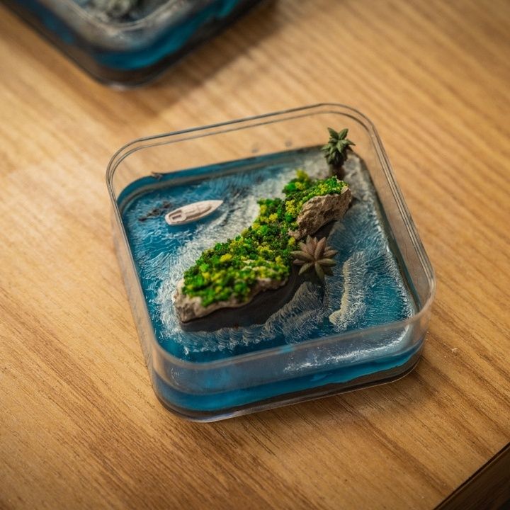 Handcrafted Micro-Island of Fa - Resin Art Gift For Birthday review and price