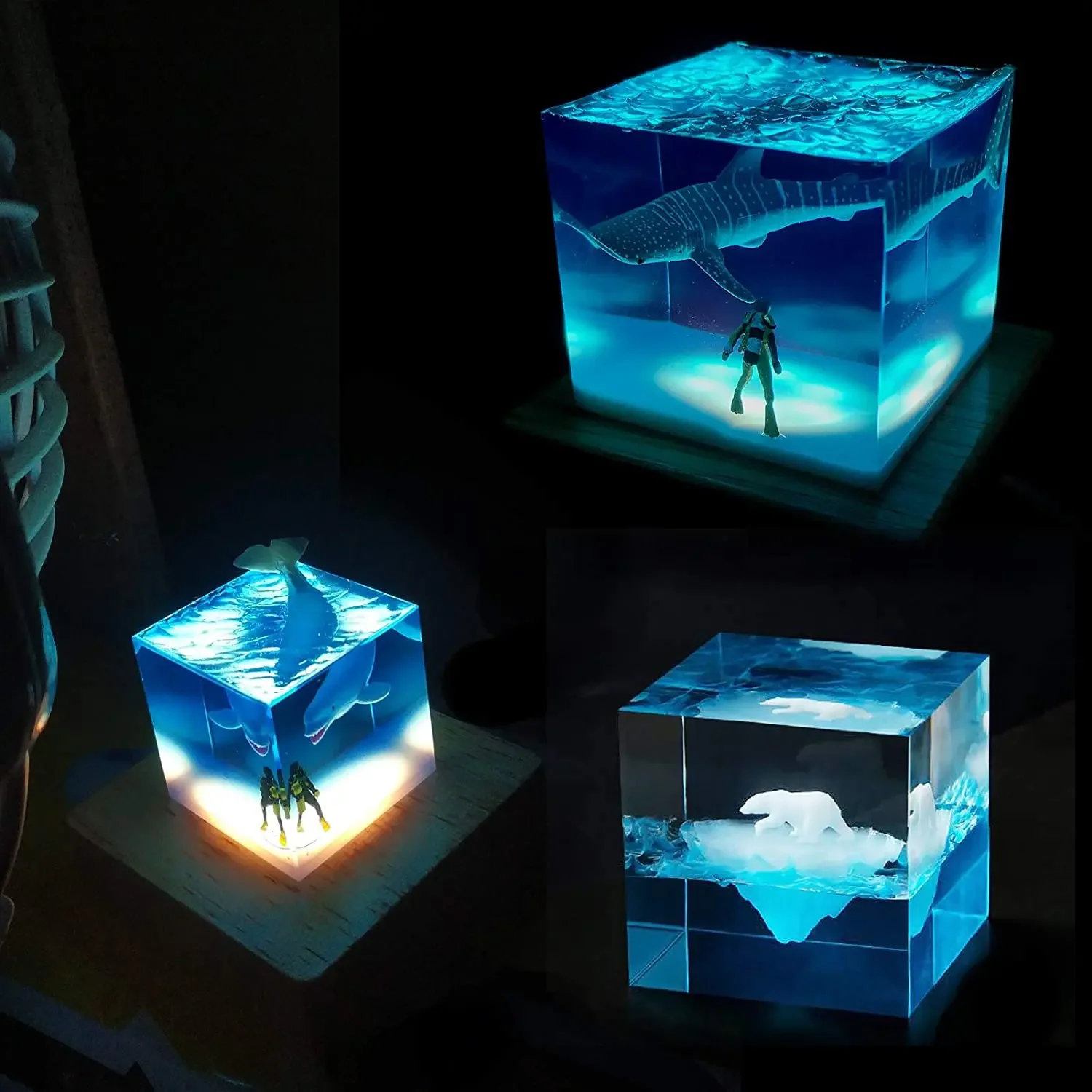 Square Light Resin Mold,led Si - Resin Art With Wood review and price