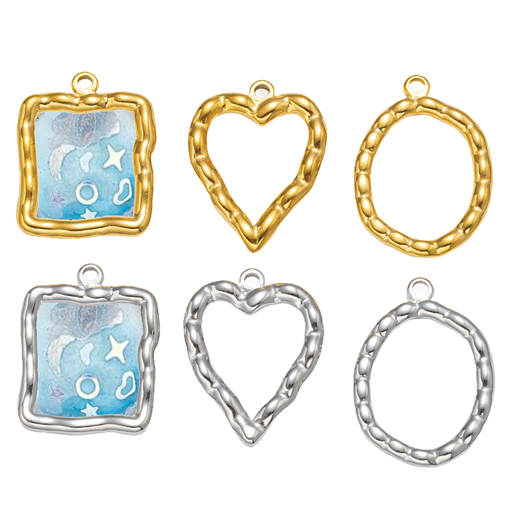 5pcs Stainless Steel Heart Rou - Resin Art Things review and price