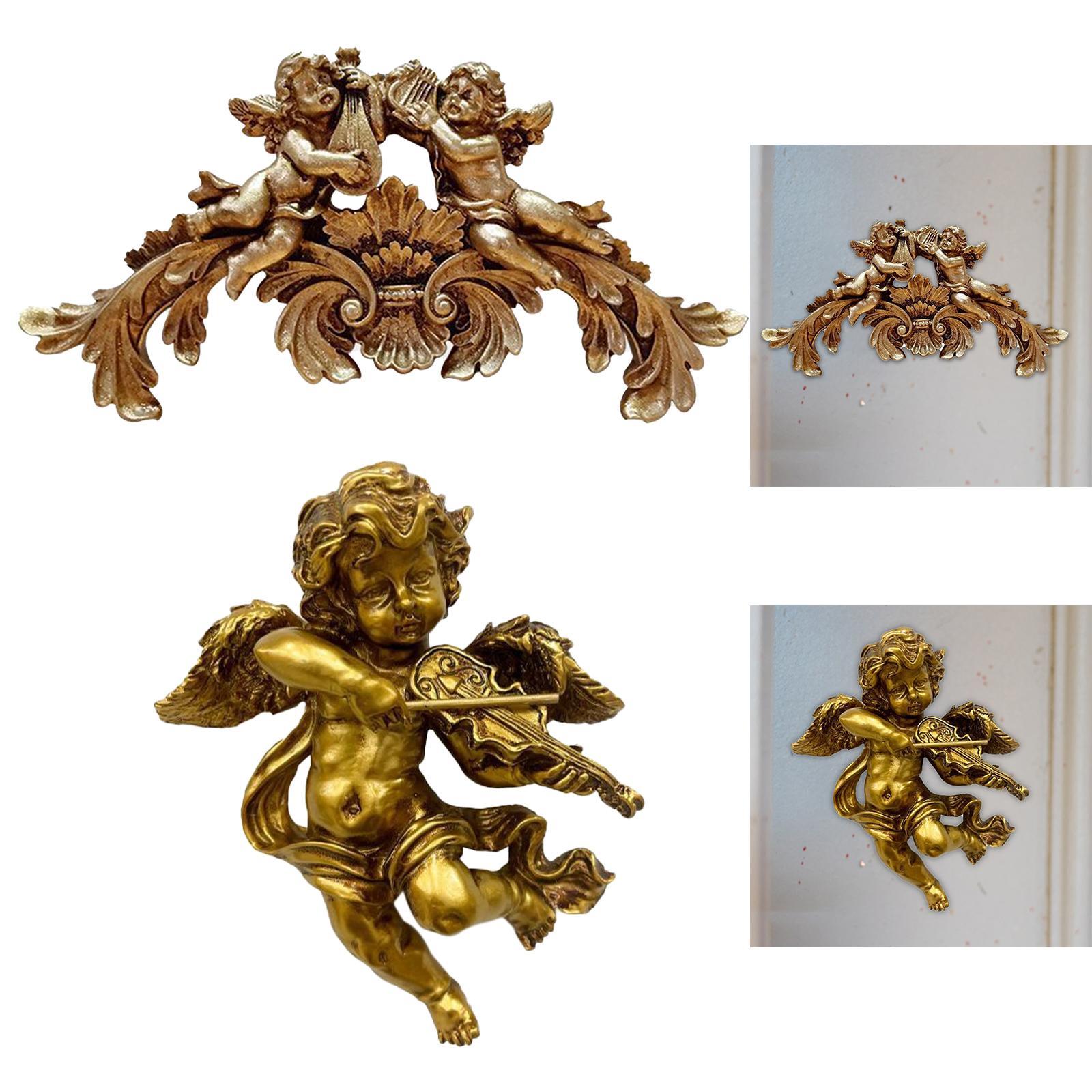 Angel Wall Sculpture Home Deco - Resin Art Gift For Birthday review and price
