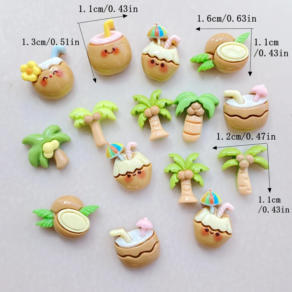20Pcs Cute Cartoon Coconut Dri - Resin Art And Design review and price