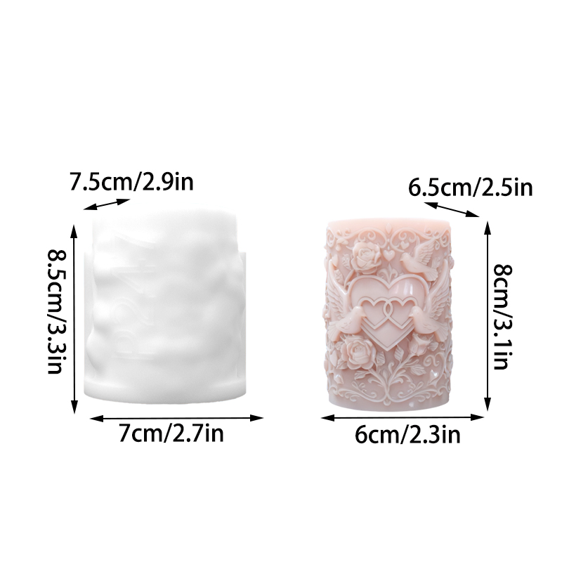 Double Heart Connected White D - Resin Art And Design review and price