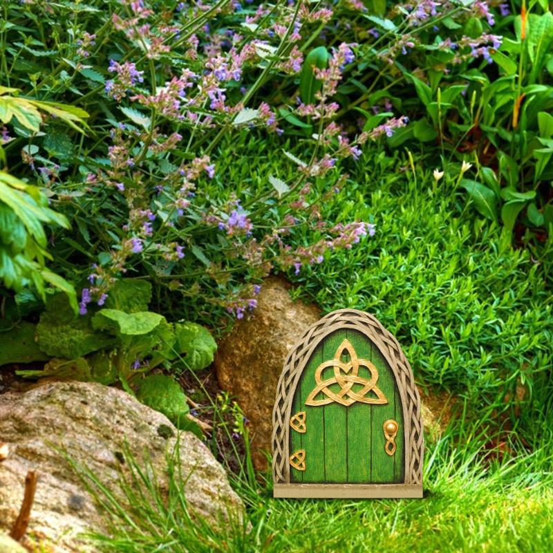 Elf Fairy Door Miniature Garde - Resin Art With Wood review and price