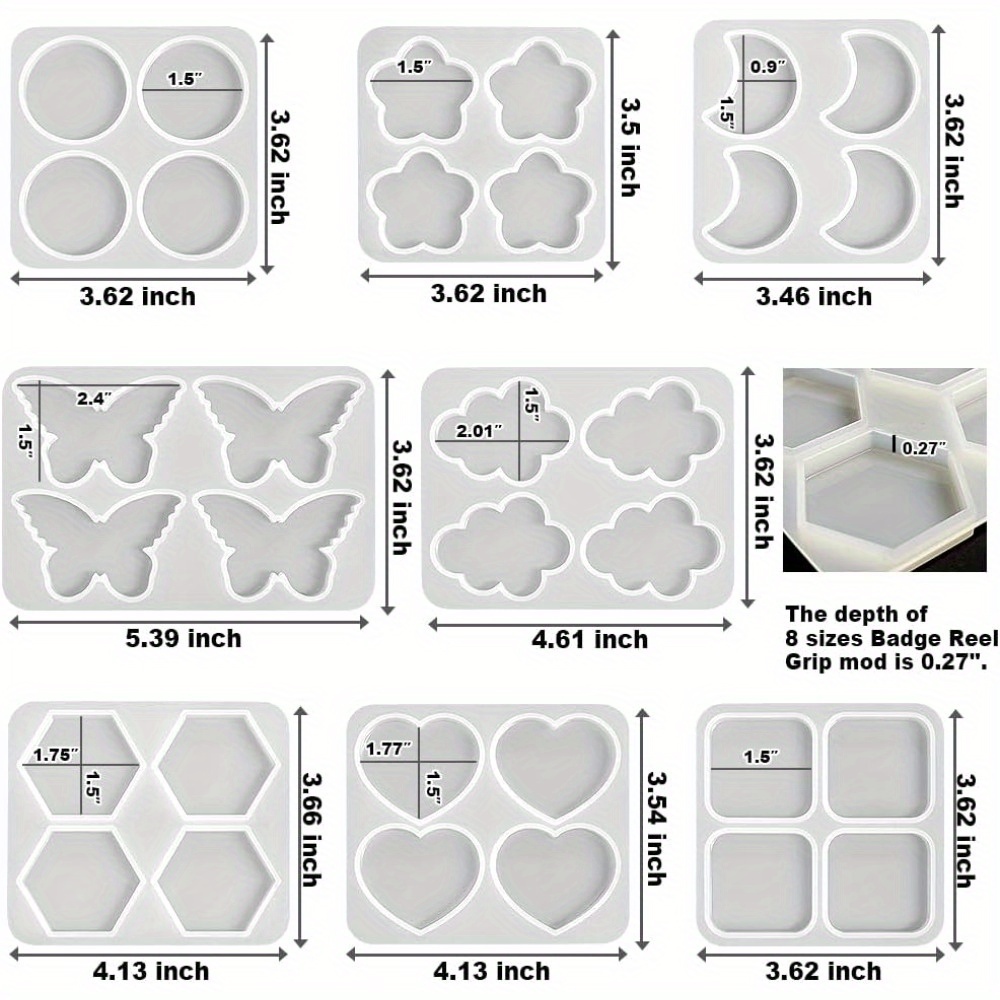 Multi-Shape DIY Resin Silicone - Resin Art Name review and price