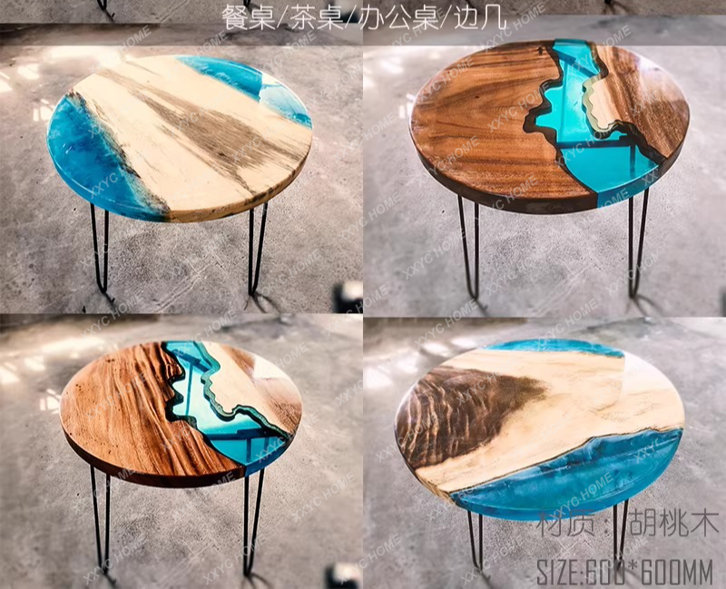 Creative art dining table epox - Resin Art With Wood review and price