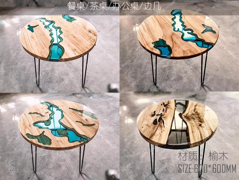 Creative art dining table epox - Resin Art With Wood review and price