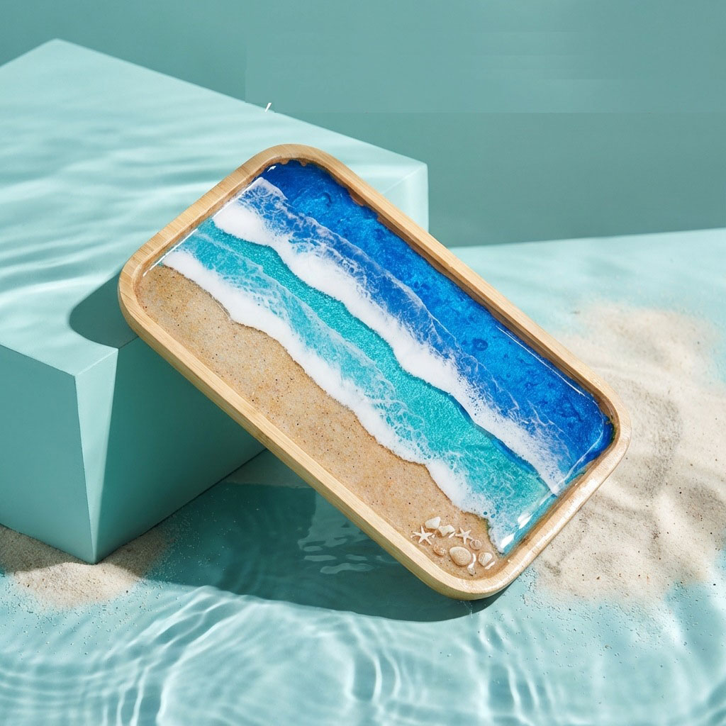 Epoxy Resin Ocean Art Decorati - Resin Art Kitchen review and price