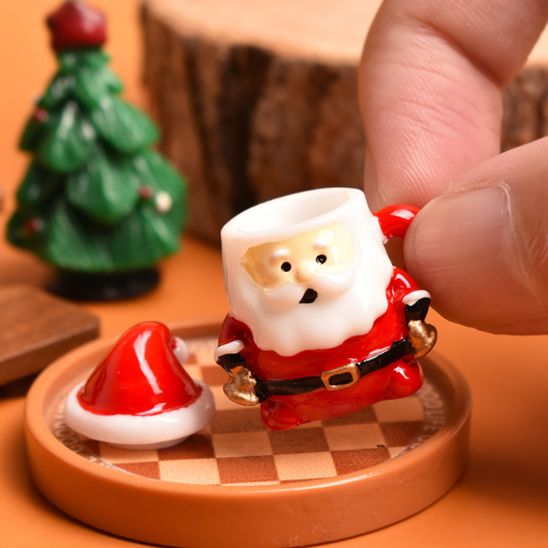 Mini Santa Teacup Ornament - R - Resin Art Things review and price