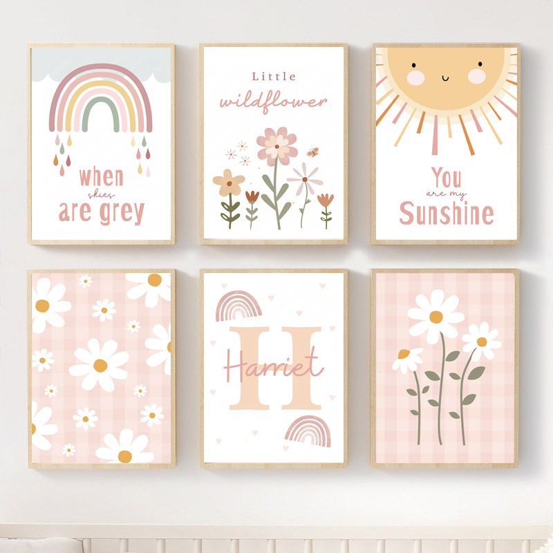 Pink Wild Flower Sun Rainbow N - Resin Art Name review and price