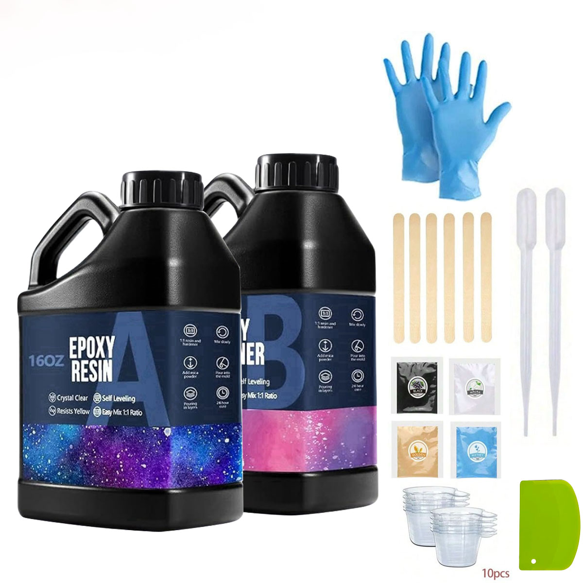 1000ml Crystal Clear Epoxy Res - Resin Art With Wood review and price