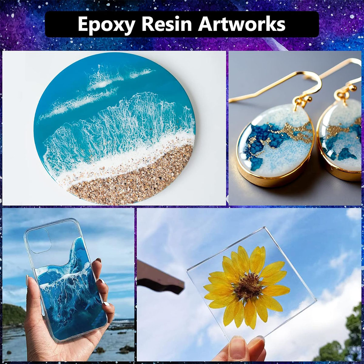 1000ml Crystal Clear Epoxy Res - Resin Art With Wood review and price